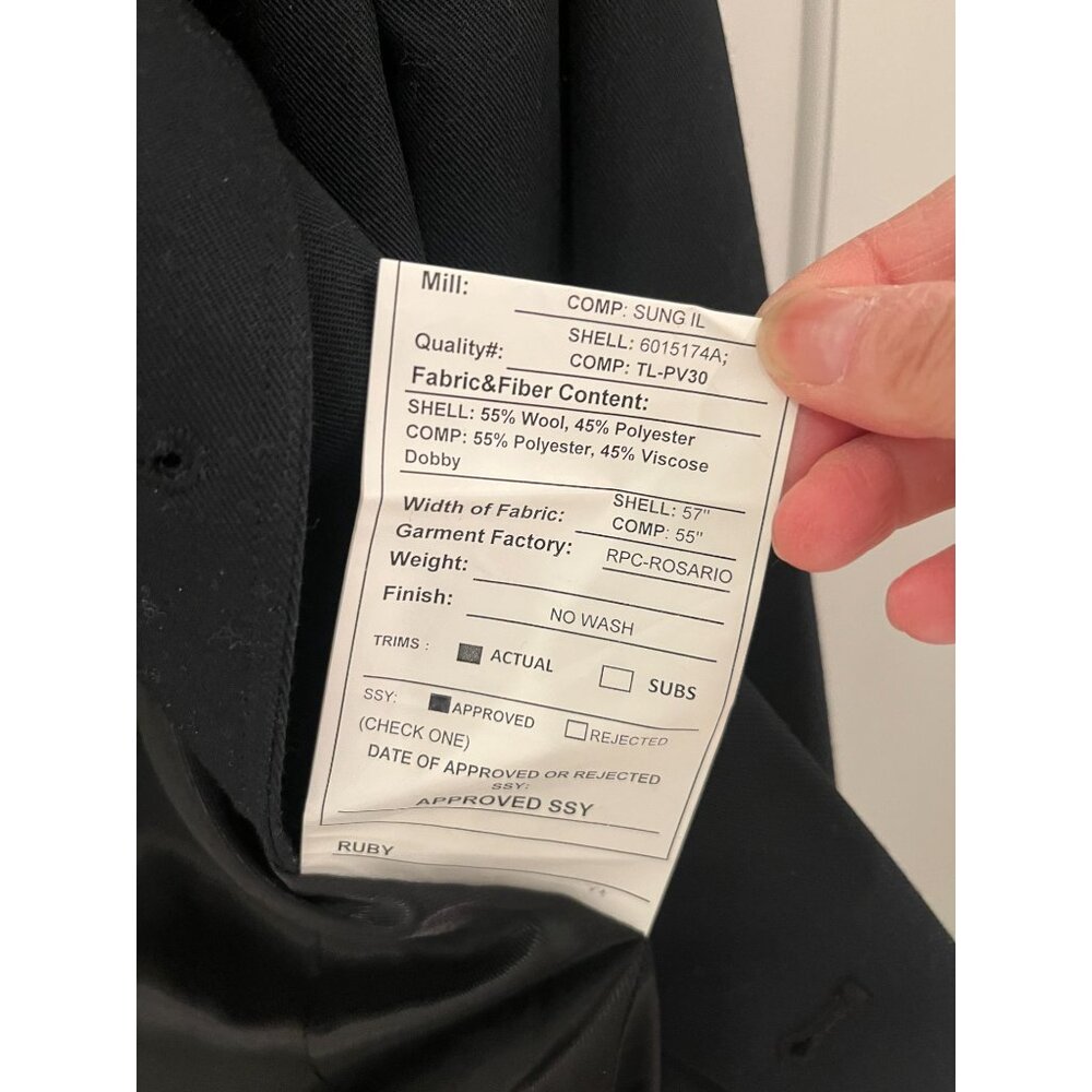 NWOT Lauren Ralph Lauren Jacket Black Military Double breast Sz 2 - Picture 13 of 16